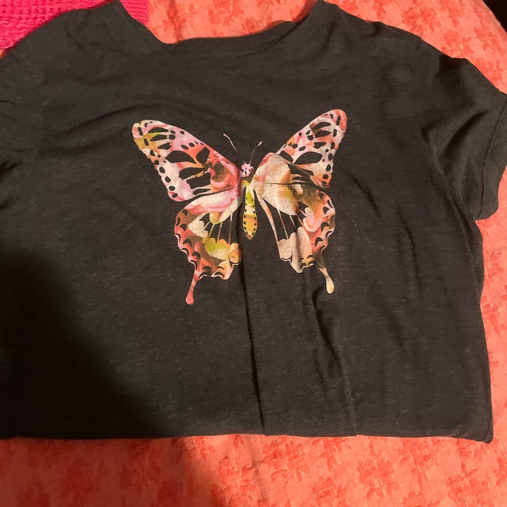 Butterfly Print Kids T-Shirt